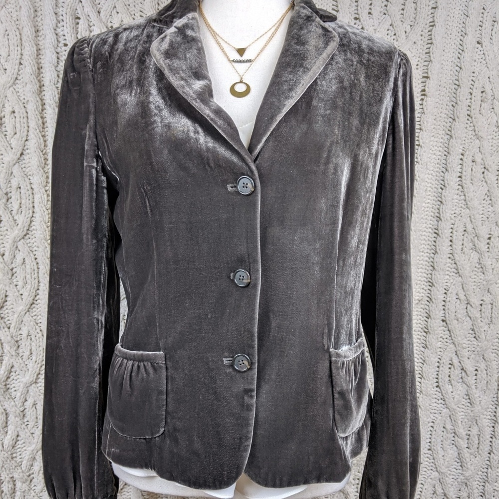 Tahari Velvet Blazer M
